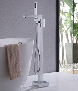 Напольный смеситель для ванны ABBER Daheim хром AF8215