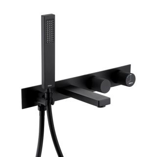 Встраиваемый смеситель для ванны ABBER Rund AF8730B чёрный матовый