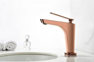 Смеситель для раковины ABBER Zeitlos AF8909RG розовое золото