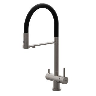 Смеситель для кухни Kohr Berga Series 1LQ280204SB-0000A никель/чёрный