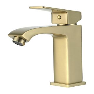 Смеситель для раковины Frap F1076-3 Золотой сатин