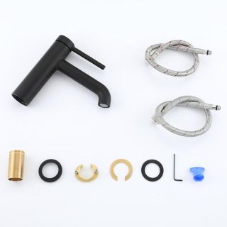 Смеситель для раковины Gappo G1006-6 чёрный