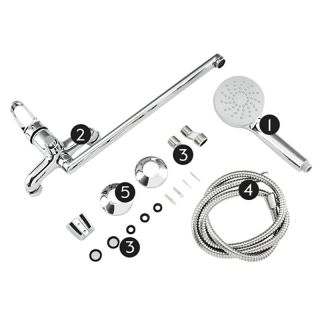 Смеситель для ванны и душа Frap F2213-20 хром