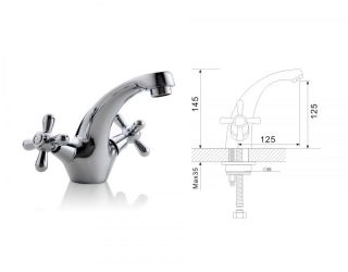 Смеситель для раковины Frap F1025 Хром