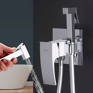 Гигиенический душ со смесителем Gappo G7207-8 белый/хром