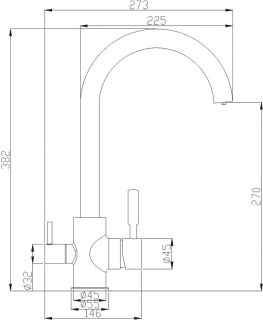 Смеситель для кухни ZORG Steel Hammer SH 713 BRONZE
