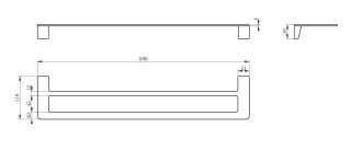 Вешалка для полотенец Wonzon & Woghand WW-V2102-CR хром