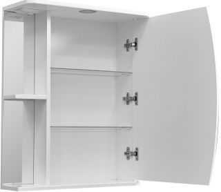 Зеркало-шкаф с подсветкой Stella Polar Лана 55см правый белый SP-00000044