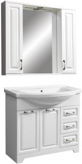 Тумба под раковину Stella Polar Кармела 90см ольха белая SP-00000175