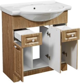 Тумба под раковину Stella Polar Кармела 75см карпатская ель SP-00000179