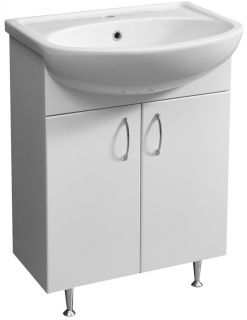 Тумба под раковину Stella Polar Концепт ЭКО 60см белый SP-00000395