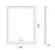 Зеркало BelBagno SPC-MAR-600-800-LED-TCH-RAD