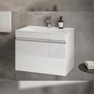 Тумба под раковину подвесная Velvex Pulsus tp.PUL.PUL.70.1Y белый глянец, 70 см