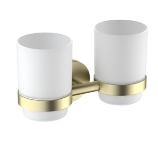 Стакан для зубных щёток двойной Timo Saona 13034/17 золото матовое