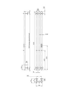 Полотенцесушитель электрический Indigo Style LSE120-13BRRt 120x13 см чёрный муар