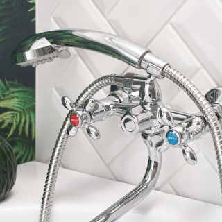 Смеситель для ванны с душем BOOU BA5318-3-C007-B702 хром