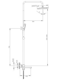 Душевая стойка Raglo R30.24 хром