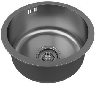 Мойка кухонная Paulmark Werra PM404646-GM воронёная сталь