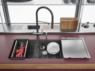 Мойка кухонная Omoikiri Taki 74-U/IF-GM воронёная сталь