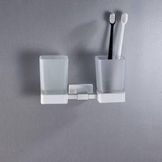 Стакан для ванной комнаты двойной Shevanik SG5622C белый