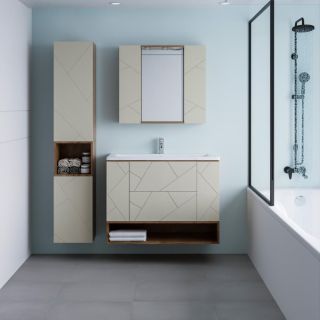 Ниша для тумбы Бриклаер Кристалл 4627125416835 100 см дуб крафт табачный