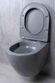 Унитаз подвесной Tornado Gid Tr2122TF-Lgm 62259Y серый матовый 49x36x36