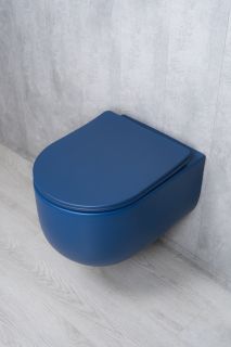 Унитаз подвесной Tornado Gid Tr2133TF-BUM 62301Y синий матовый 49x36x34