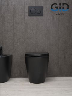 Унитаз приставной Gid TRS-263BM 62212Y черный матовый 56x36x41