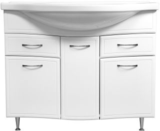 Тумба под раковину Stella Polar Концепт 100см белый SP-00000137