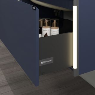 Тумба с раковиной Black&White Universe 9451200 120 см синий