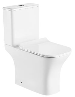 Azario Fretta Square AZ-5121 Унитаз-компакт безободковый, бачок, сиденье