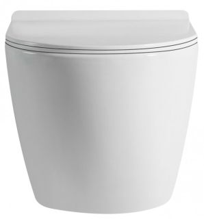 Подвесной унитаз ABBER Bequem AC1105P с импульсным смывом белый