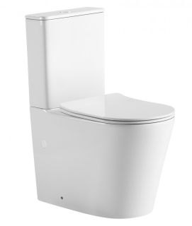 Унитаз-компакт ABBER Bequem AC1112TMW безободковый белый матовый