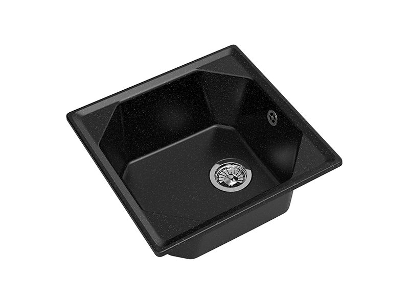Мойка кухонная GranFest Чёрная Unique U-500 чер