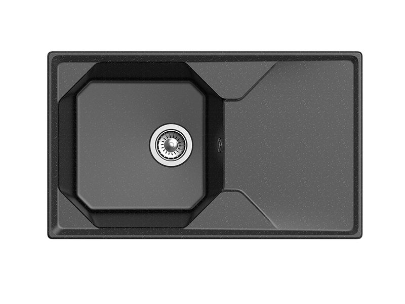 Мойка кухонная GranFest Чёрная Unique U--840 L чер