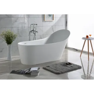 Ванна из искусственного камня Timo Kirsti KIRSTI1785R правая 180x75 см белый