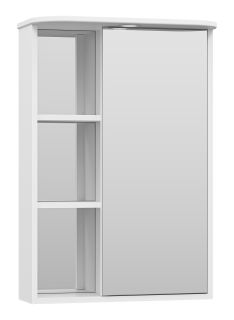 Зеркальный шкаф с подсветкой Misty Венера правый 55см белый