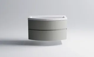 Тумба с раковиной Astra-Form Венеция 2.0 03100004ncss3502-y+04010022 80 см серо-бежевый матовый