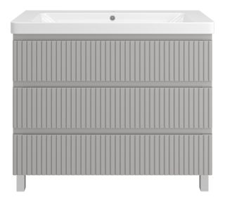 Напольная тумба под раковину Brevita Victory VIC-07105-50-03Я 105см серый шёлк