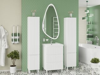 Универсальный шкаф - пенал Brevita Victory VIC-05035-010L левый 35см белый