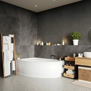 Акриловая ванна VagnerPlast Hapi VPBA170HAP3LX-04 левая 170x110см белый