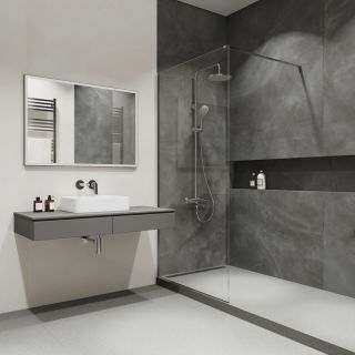 Душевая система с тропическим душем IDDIS Torr TORSBBTi06-S с термостатом хром