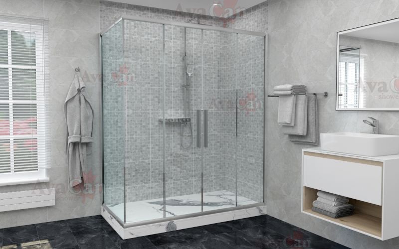 Душевой уголок AvaCan FC2 190-210 + SC100 хром