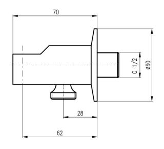 Шланговое подсоединение Rav Slezak MD0614RSM бронза