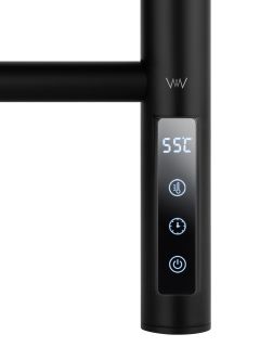 Полотенцесушитель электрический Wonzon & Woghand Bonn WW-AL409-MB 45x90 см чёрный матовый
