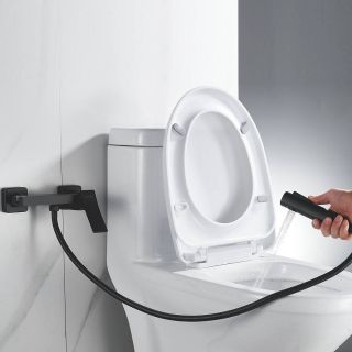 Гигиенический душ со смесителем Shevanik S4005H-1 чёрный