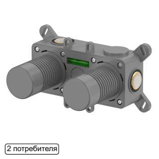 Встраиваемая часть смесителя на 2 потребителя WHITECROSS 1-Y1242