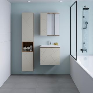 Тумба под раковину Бриклаер Кристалл 4627125416927 60 см латте