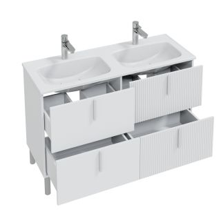 Напольная тумба под раковину Санта Вега 700451 120 см белый