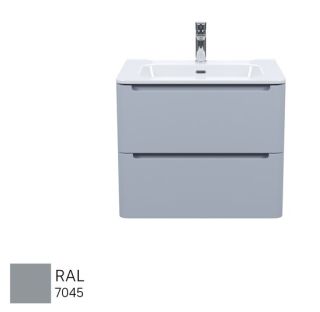 Подвесная тумба с раковиной IDDIS Edifice EDI60L0i95K 60см светло-серый